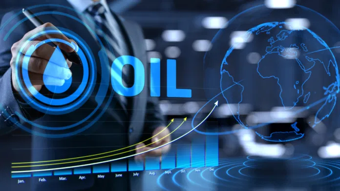 Business professional analyzing market trends