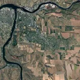 Regional coverage map of the Lewiston-Clarkston valley showing Rodeo Networks service areas