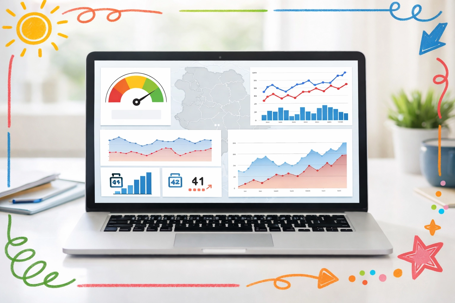 Real estate data analytics dashboard showing Cobb County market trends.