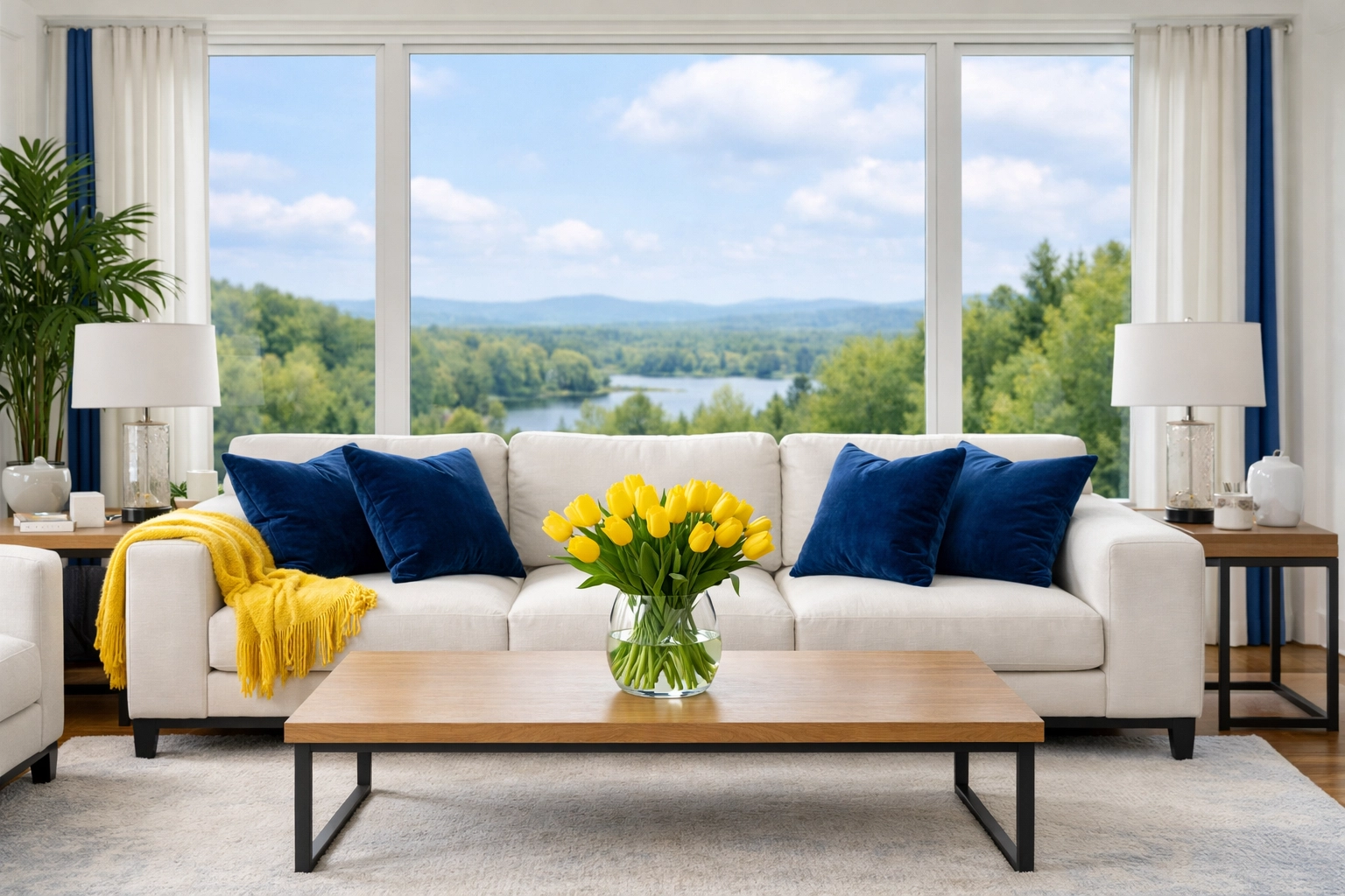 A spotless Ashland living room showcasing the results of professional weekly house cleaning services.