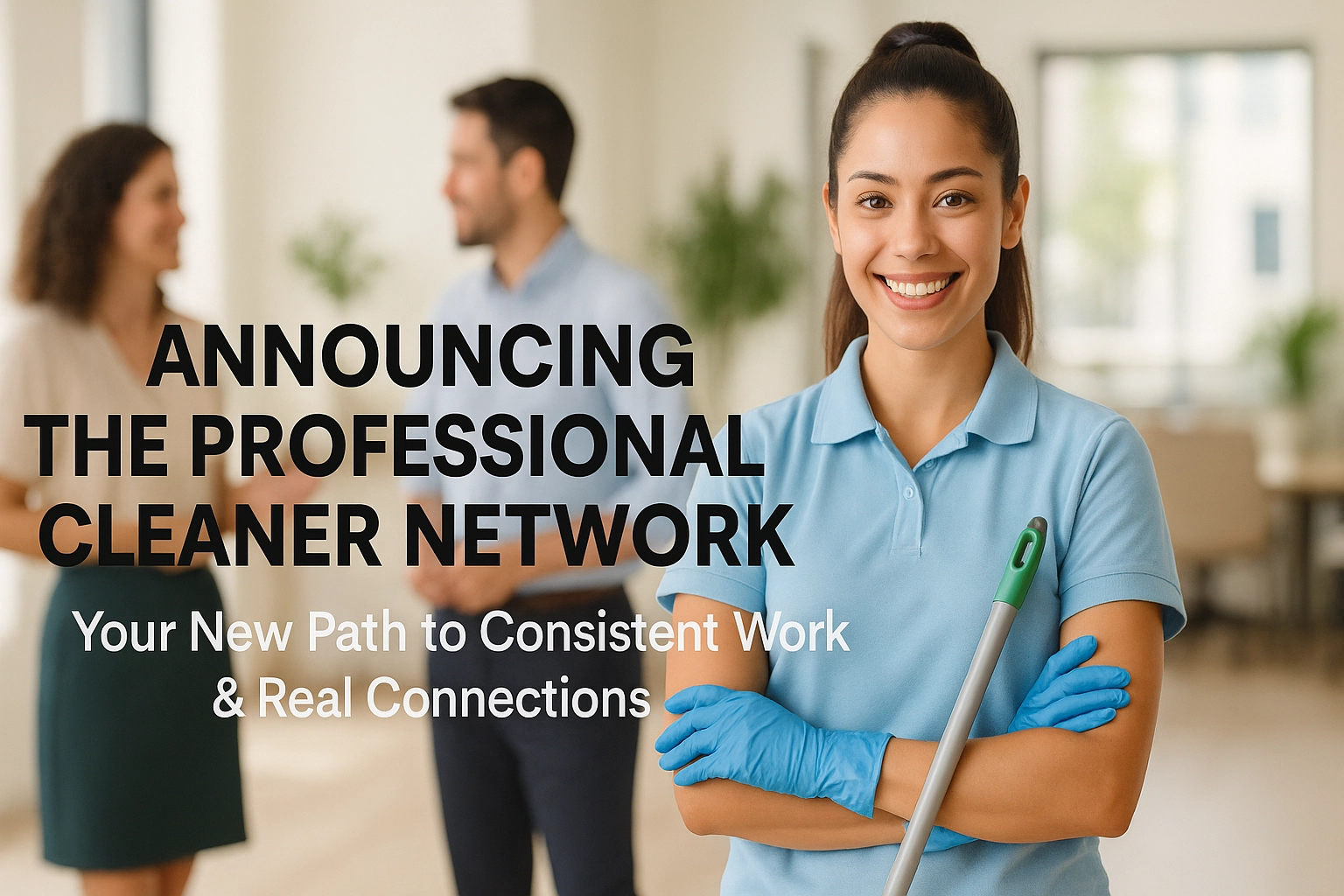 [HERO] Announcing The Professional Cleaner Network: Your New Path to Consistent Work & Real Connections