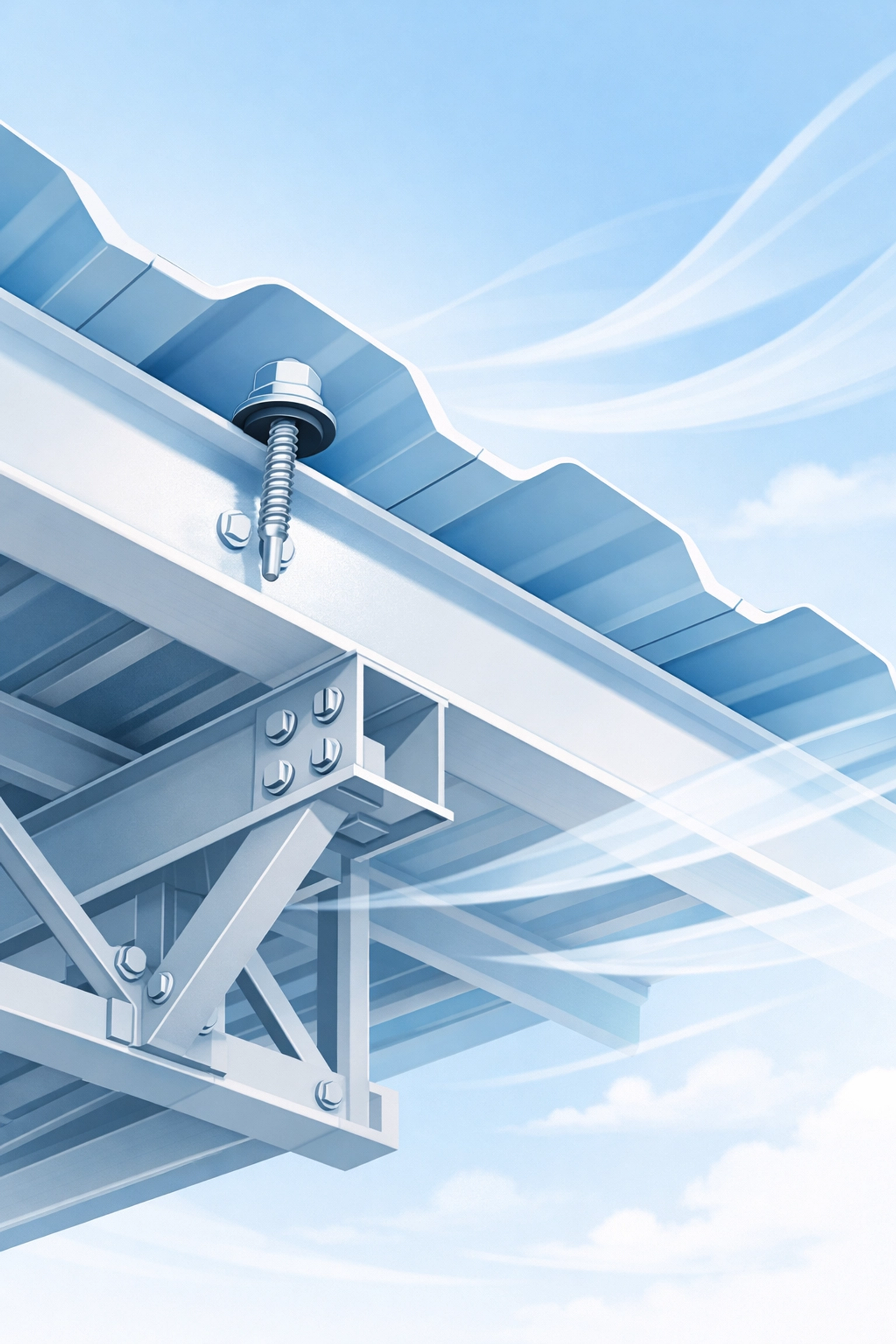 Reinforced metal roofing installation designed for high wind resistance and coastal durability in Sydney.