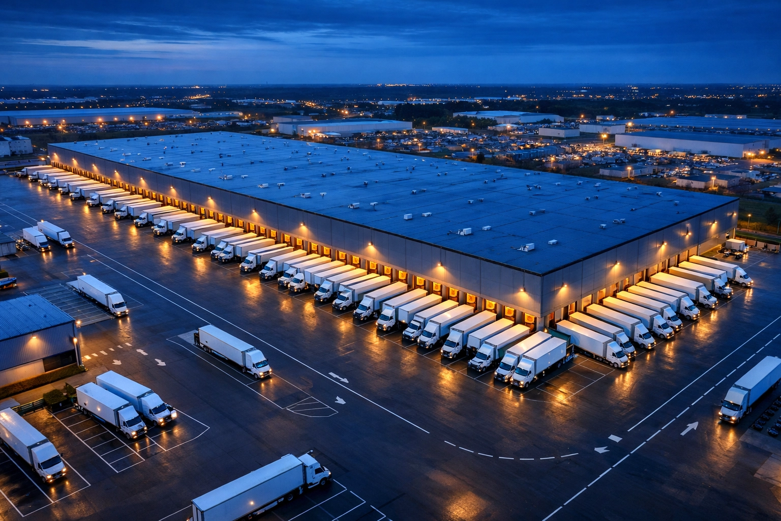 Modern distribution center and warehousing facility showcasing scalable logistics and operational excellence.