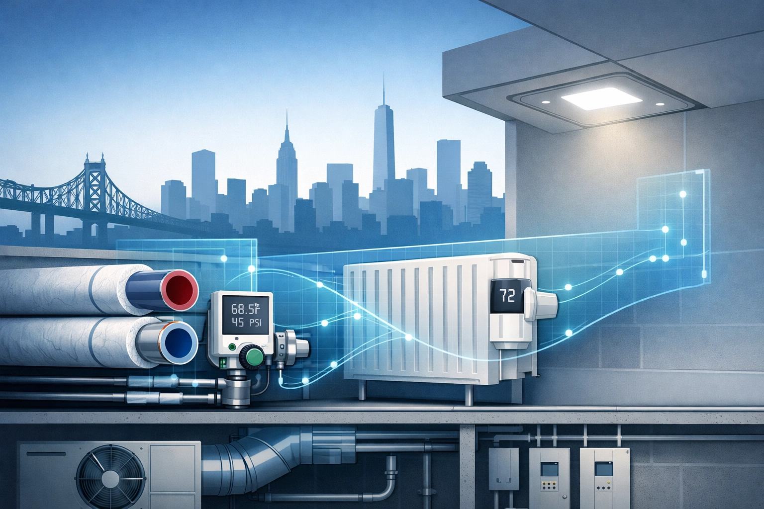 Energy-saving upgrades and building systems for property management in Ridgewood Queens.