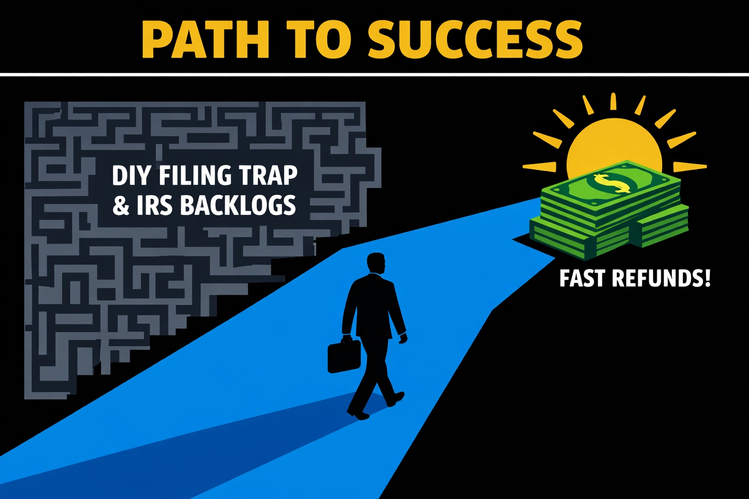 A professional tax path avoiding the DIY maze to prevent refund delays under new tax laws.