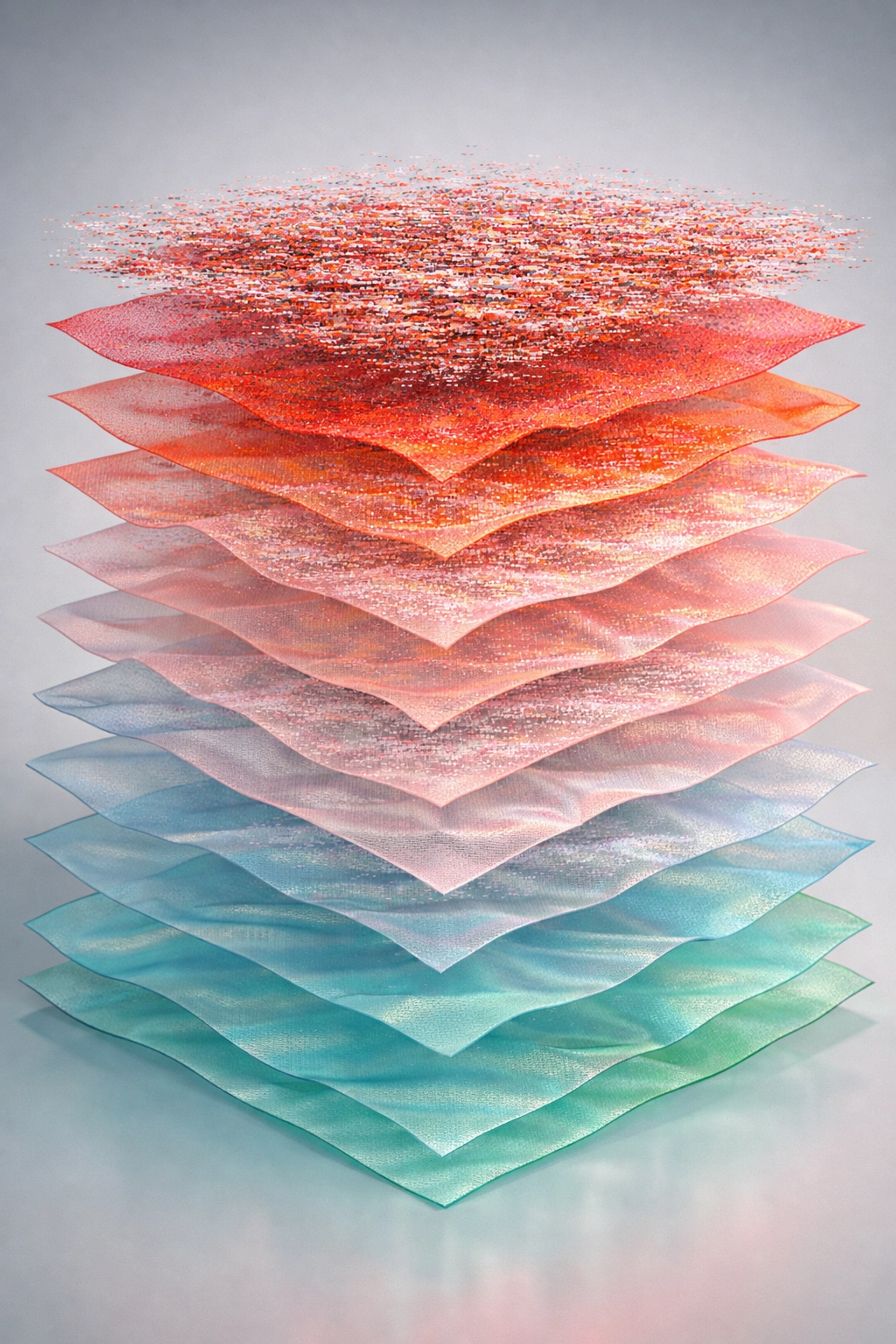 Layered visualization showing how sensory input builds up to create overwhelming feelings