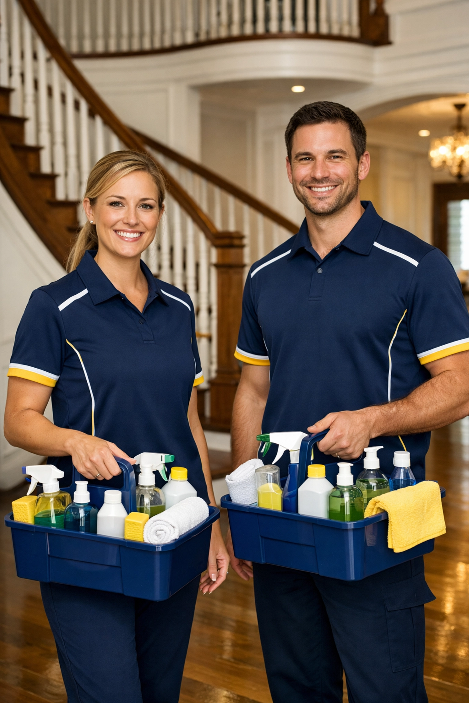 The Cleaning Ninjas team ready to provide professional residential cleaning in Hamilton for North Shore estates.