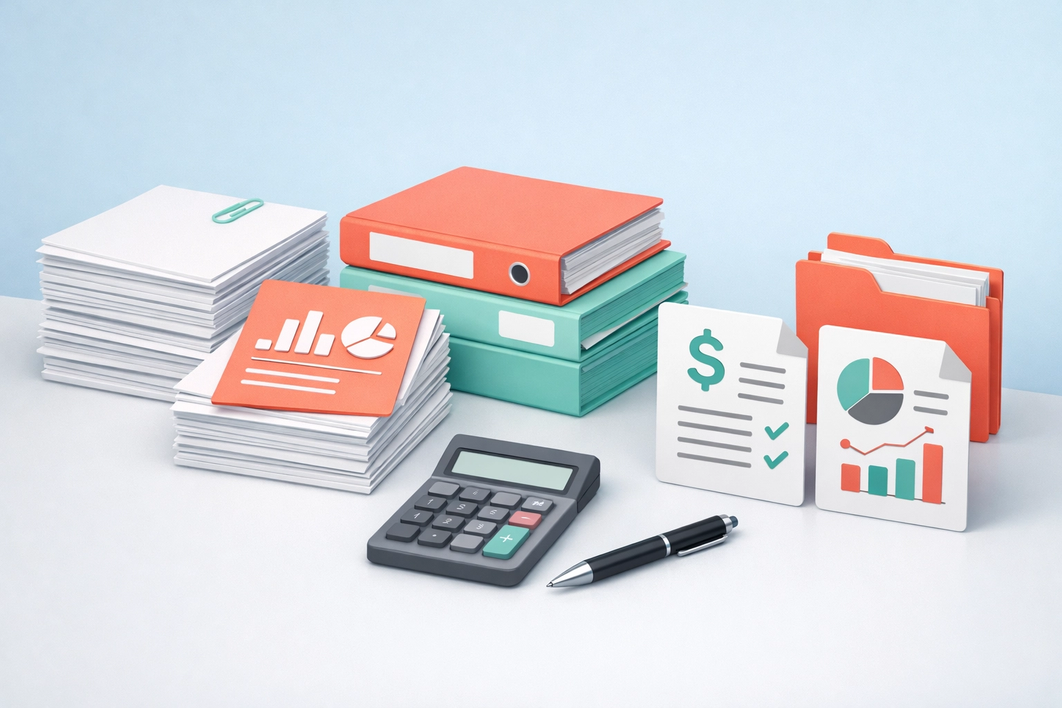 Documentos organizados necesarios para aplicación de hipoteca