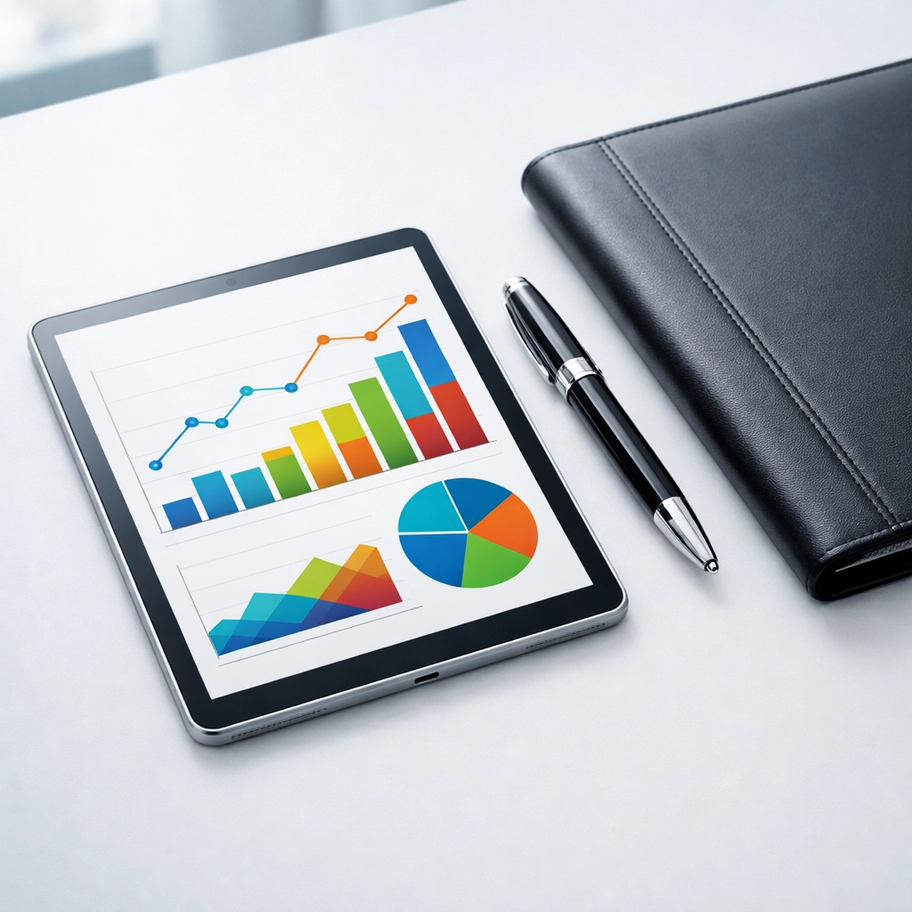 Financial charts and business valuation documents for a landscaping company in North Carolina.