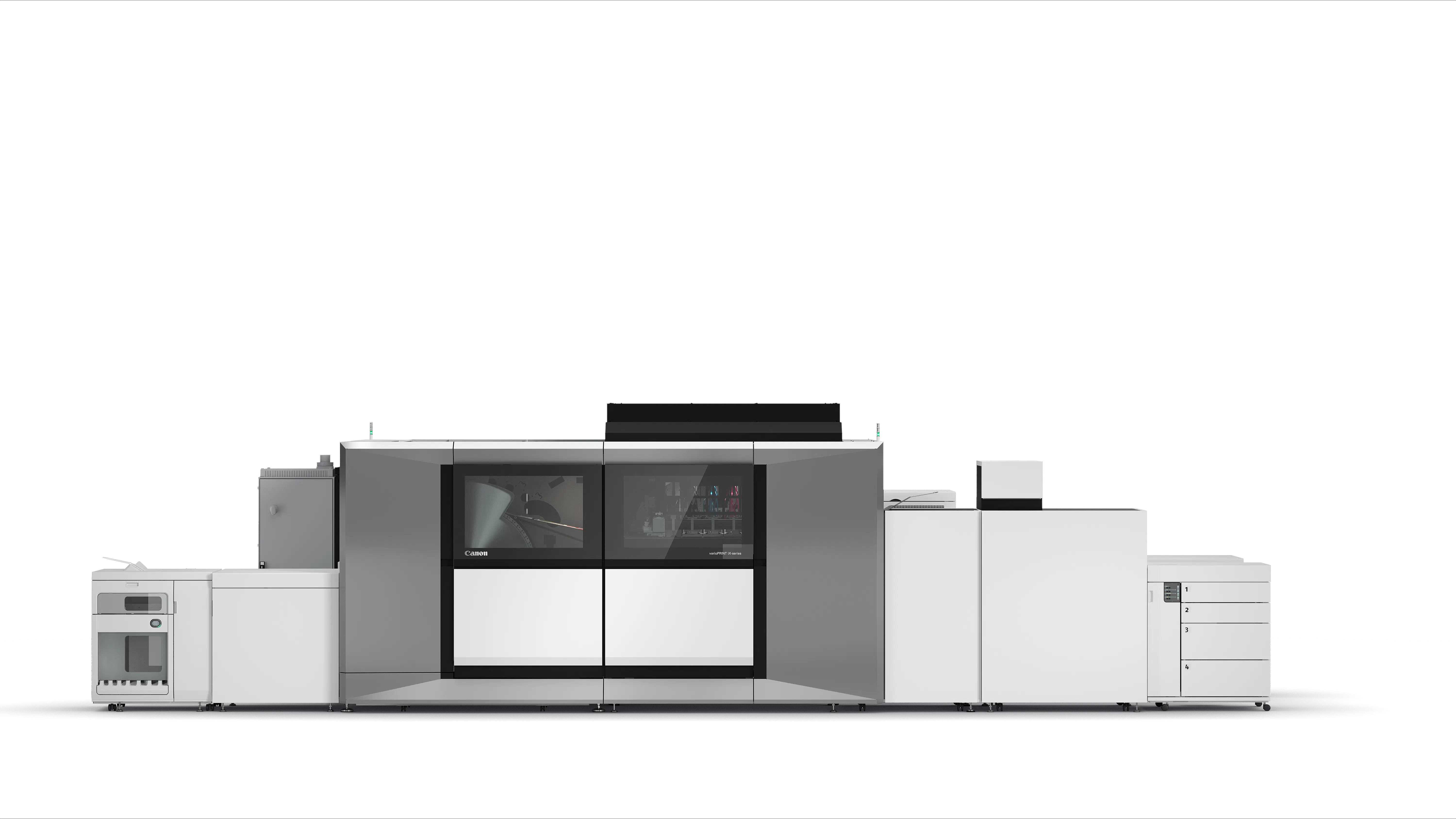 Industrial digital production press featuring a Canon print engine, ideal for high-quality printing.