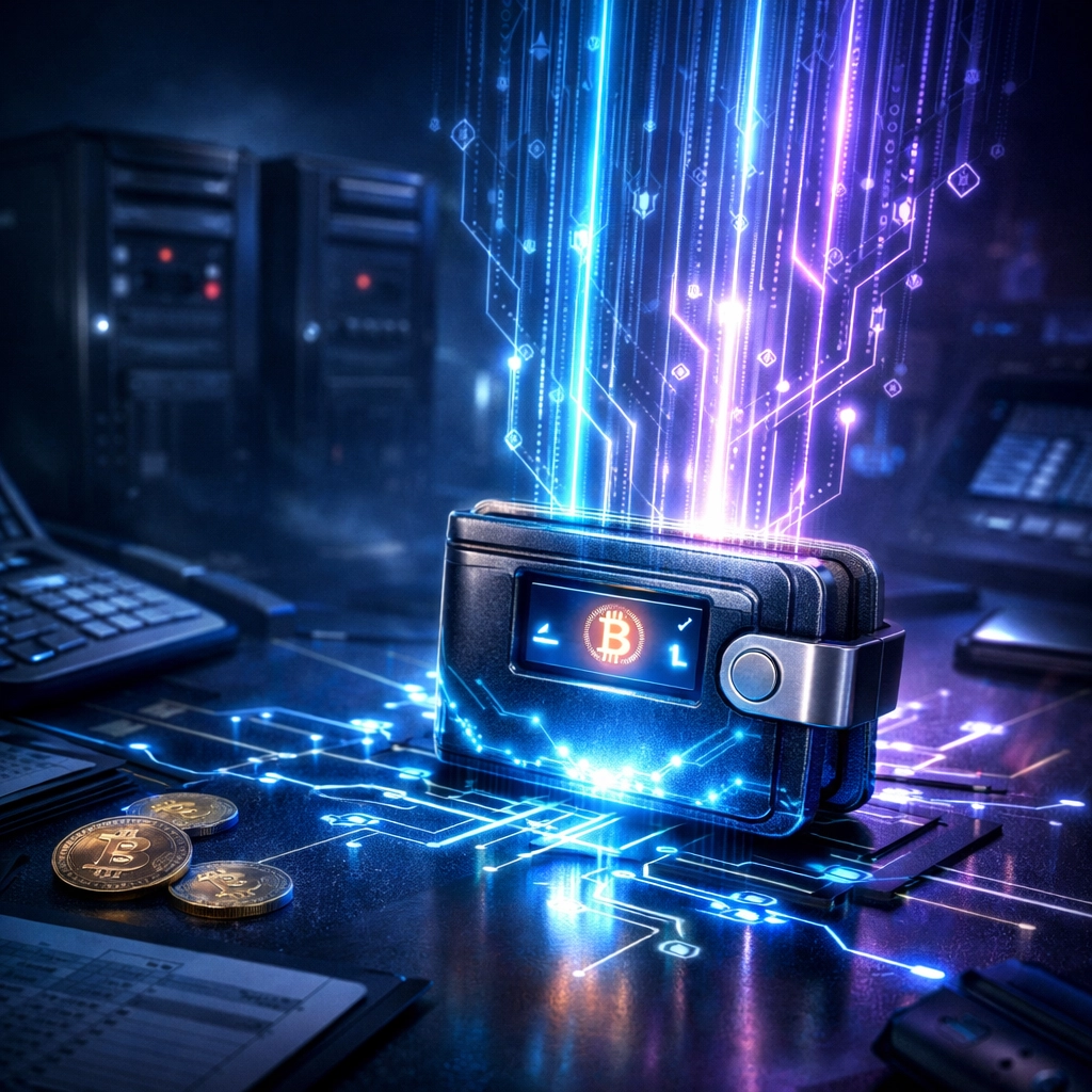 Self-custody crypto wallet receiving direct blockchain payments without intermediaries