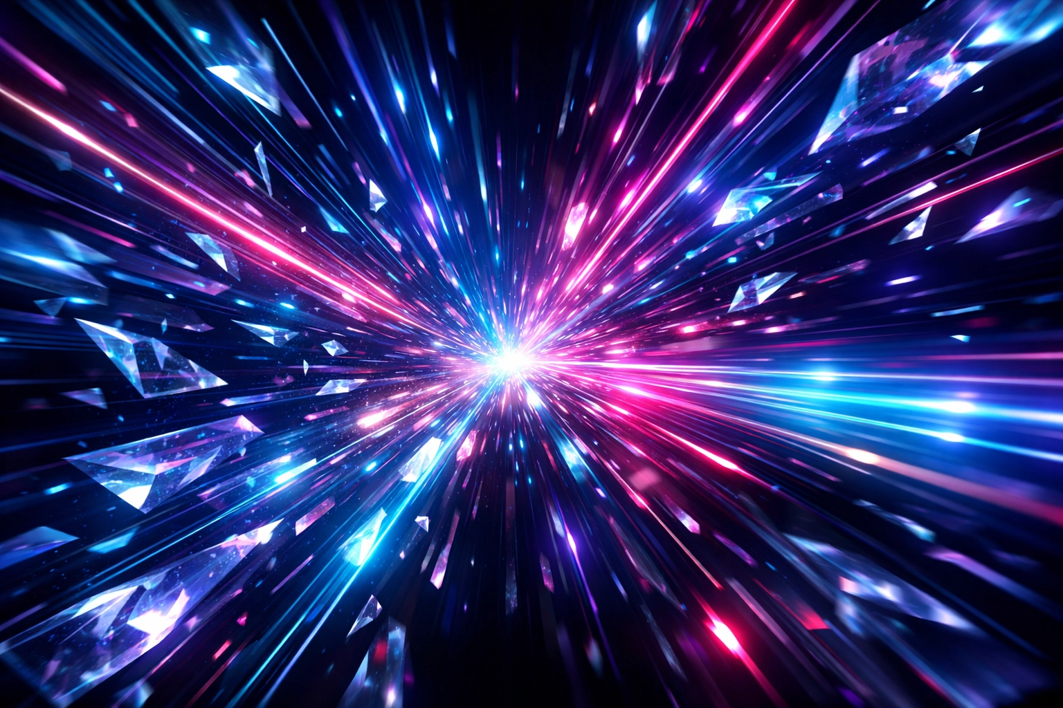 Glowing light trails symbolizing fast website loading speeds and performance optimization.