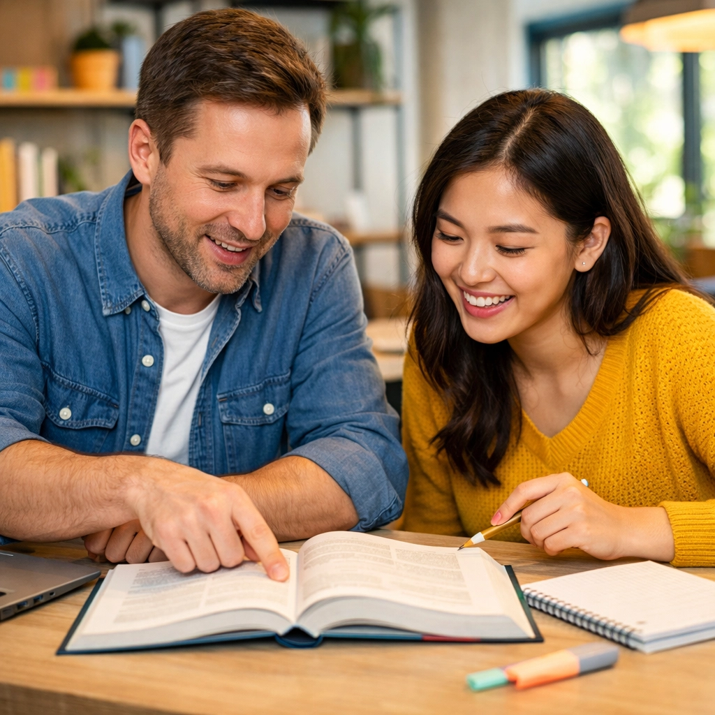 CLEP tutor helping student understand exam concepts during personalized study session