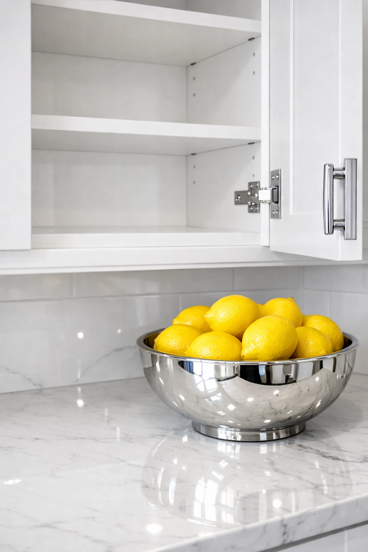 Sparkling kitchen countertops and cabinets in Groton, MA, showing professional move-in cleaning results.