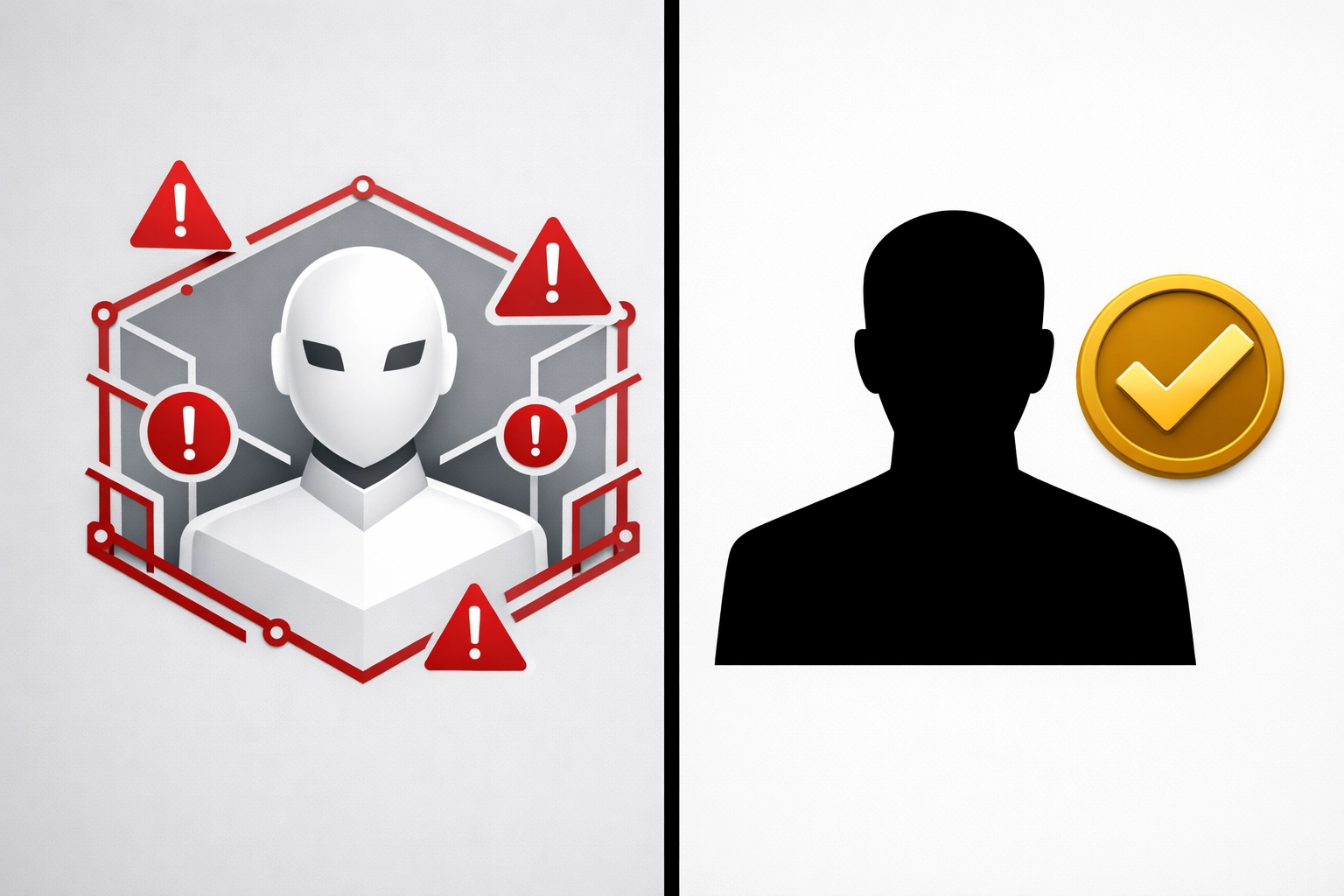 AI governance framework with guardrails and human approval checkpoints