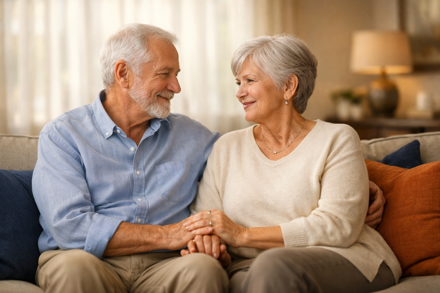 Elderly Utah couple planning medical documents for peace of mind
