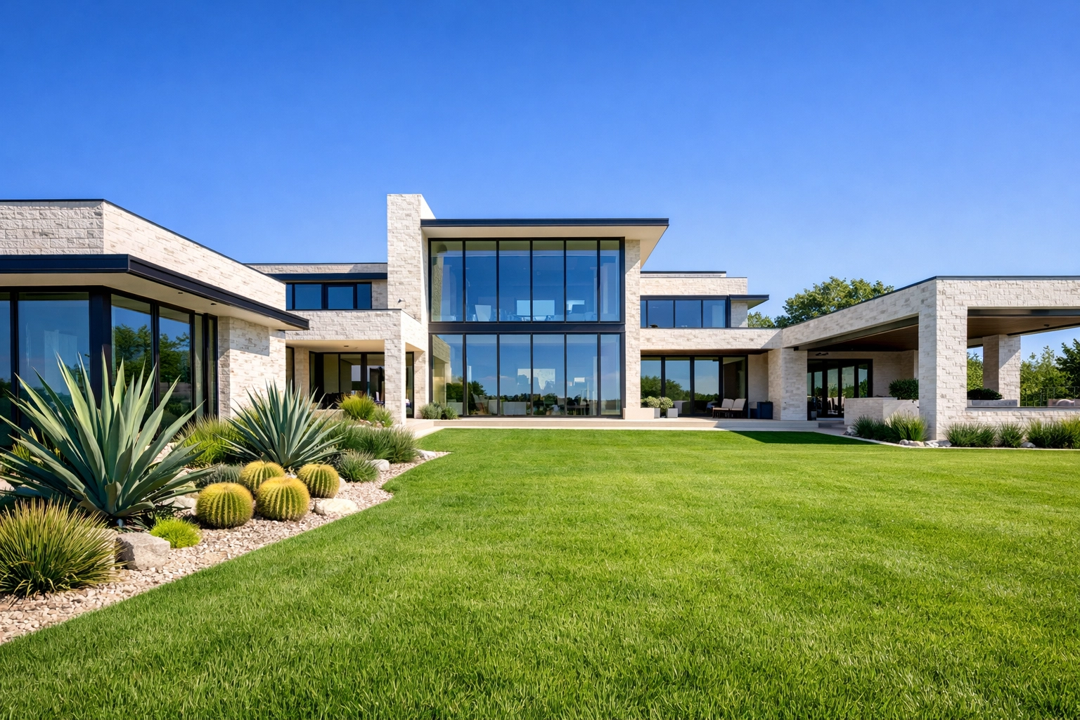 Modern Texas luxury home highlighting real estate investment opportunities for portfolio scaling.