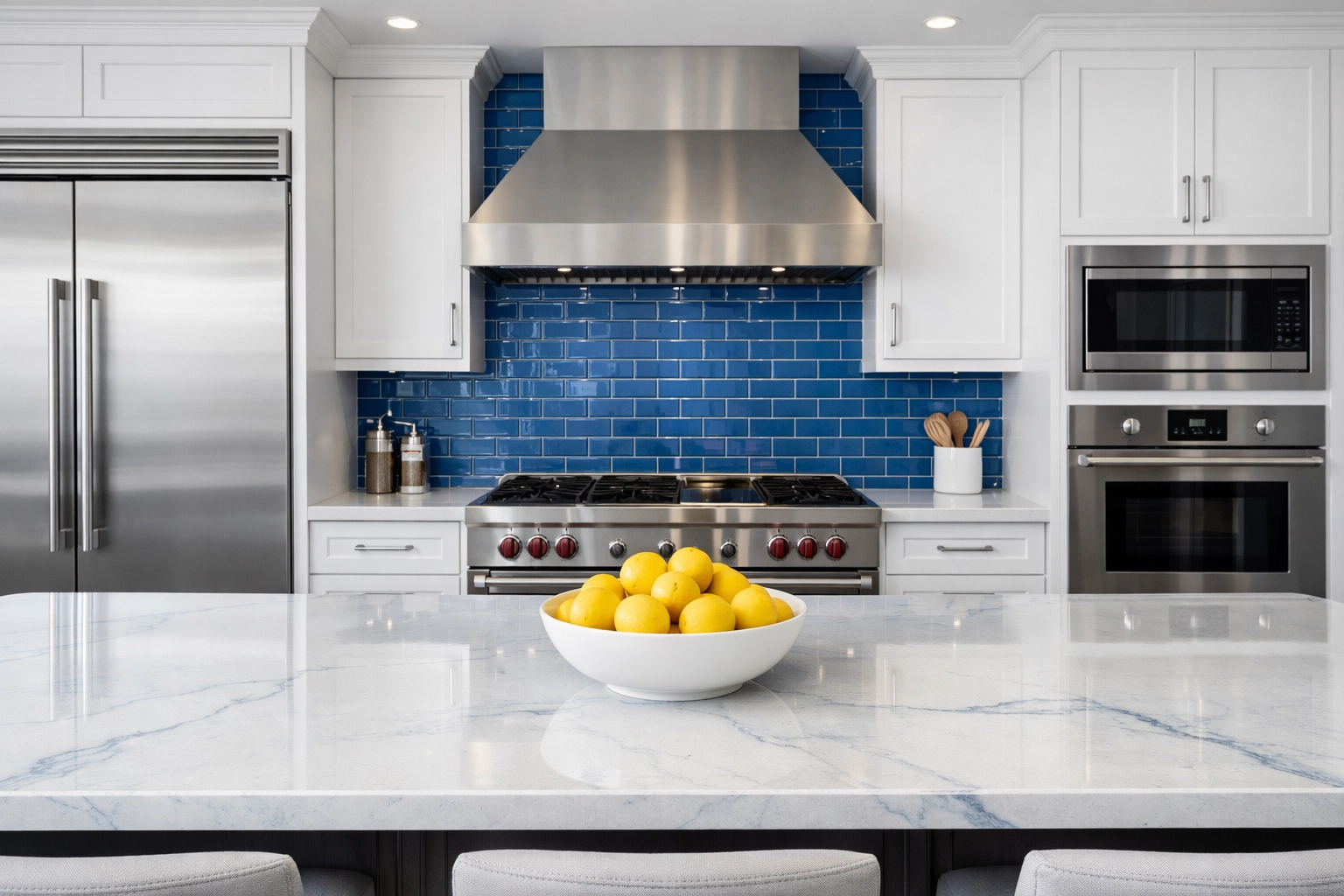 Sparkling clean kitchen after a comprehensive deep cleaning Lowell service in a local home.