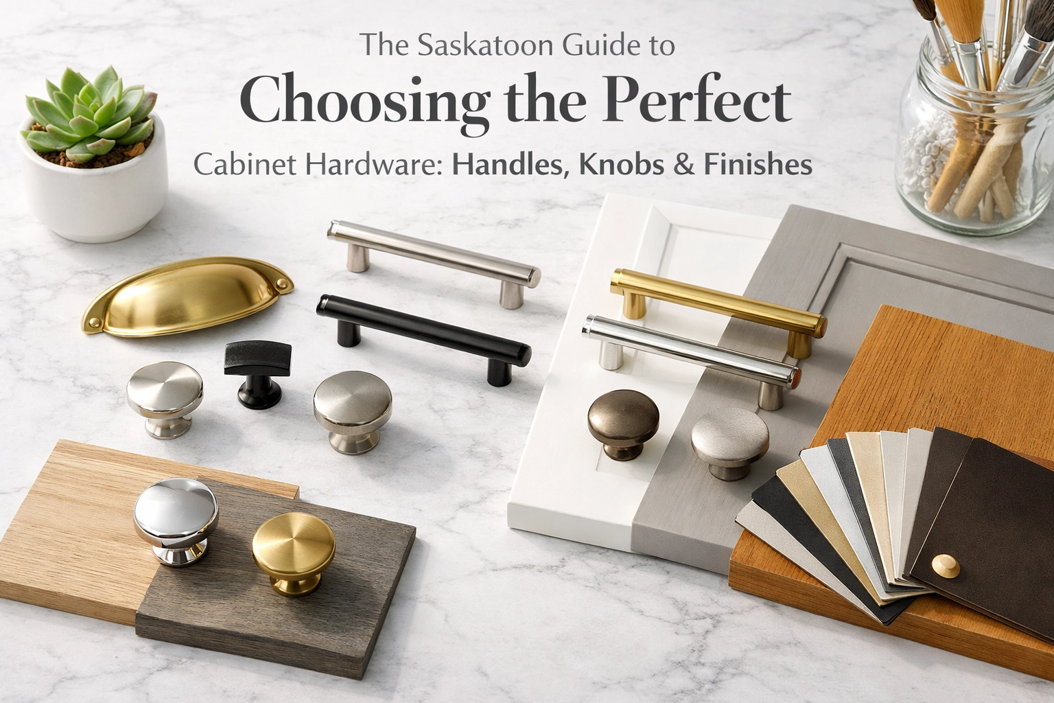 [HERO] The Saskatoon Guide to Choosing the Perfect Cabinet Hardware: Handles, Knobs & Finishes