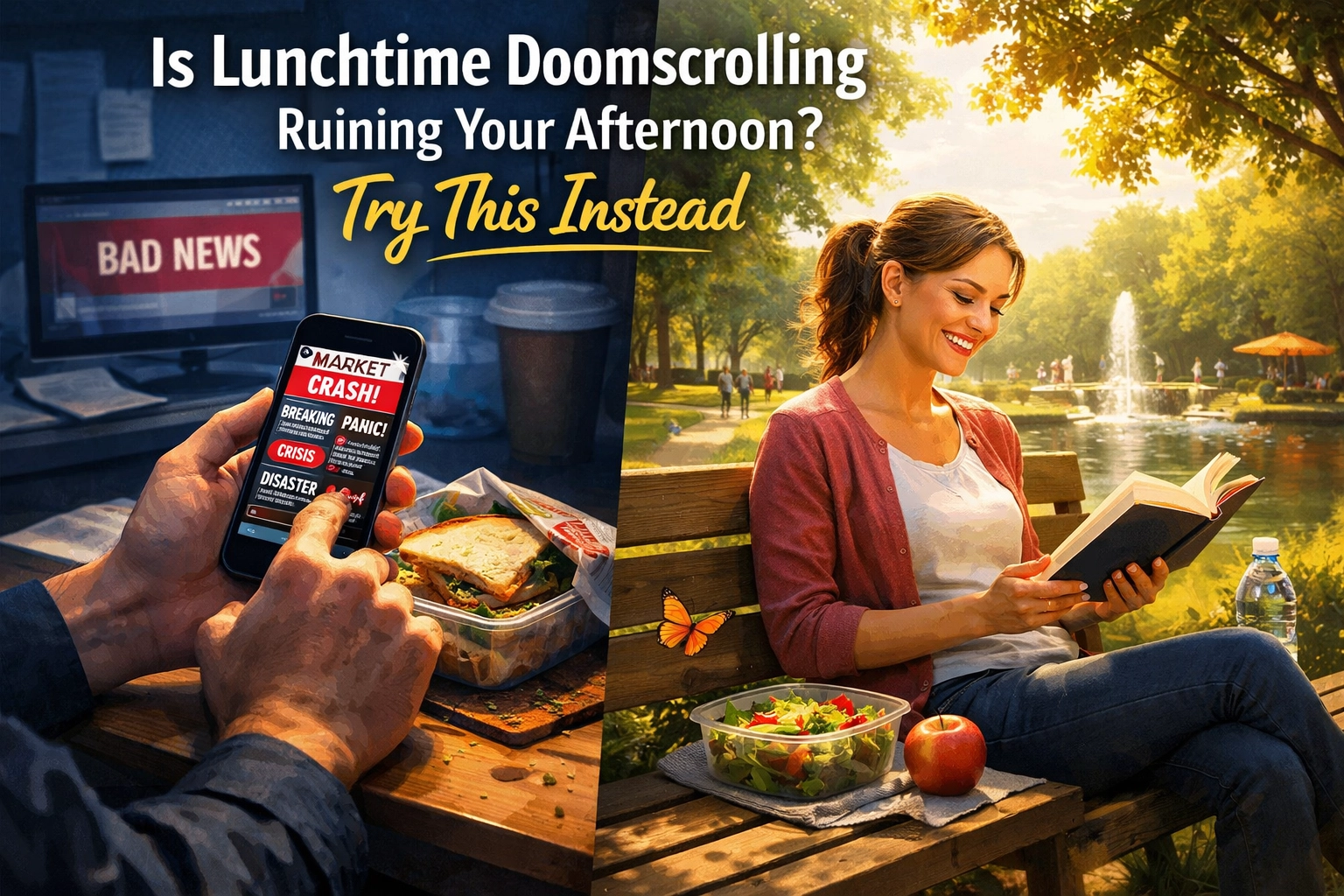 [HERO] Is Lunchtime Doomscrolling Ruining Your Afternoon? Try This Instead