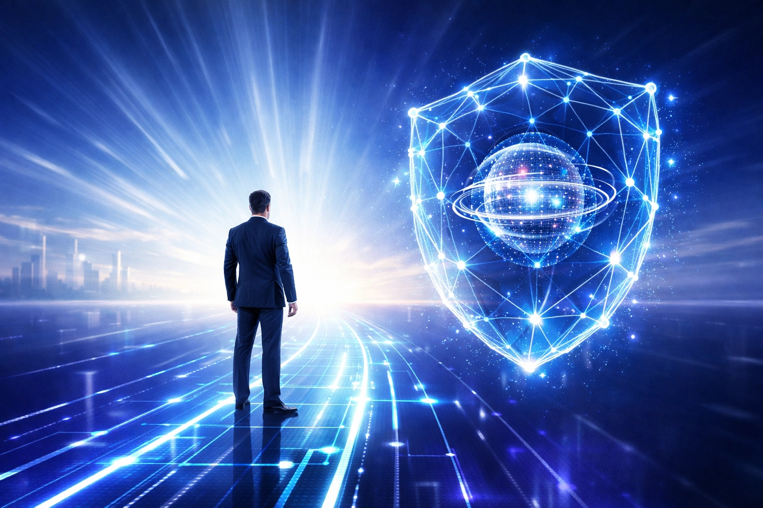 Führungskraft nutzt EU AI Act Compliance als Schutzschild und Wettbewerbsvorteil.