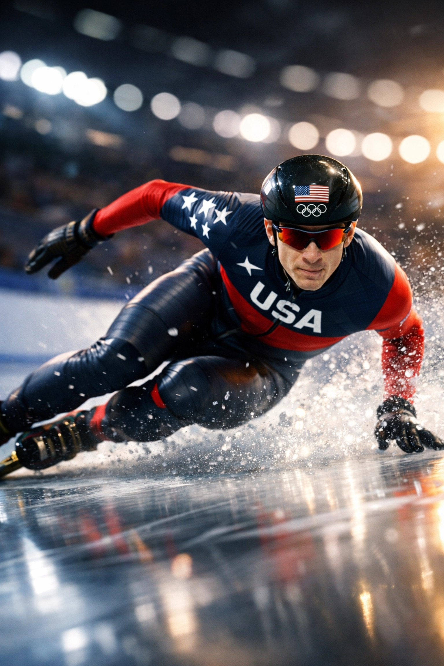 Team USA speed skater competing at 2026 Winter Olympics breaking Olympic record