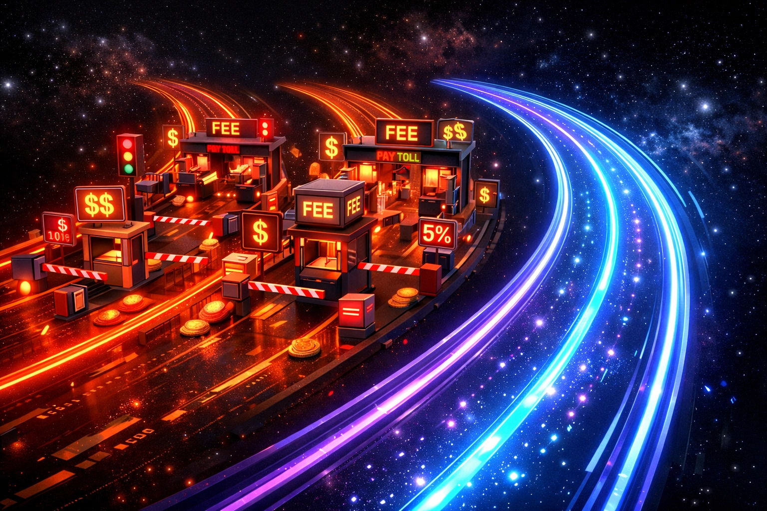 Comparison of crypto payment processor fees showing low-cost advantage for merchants