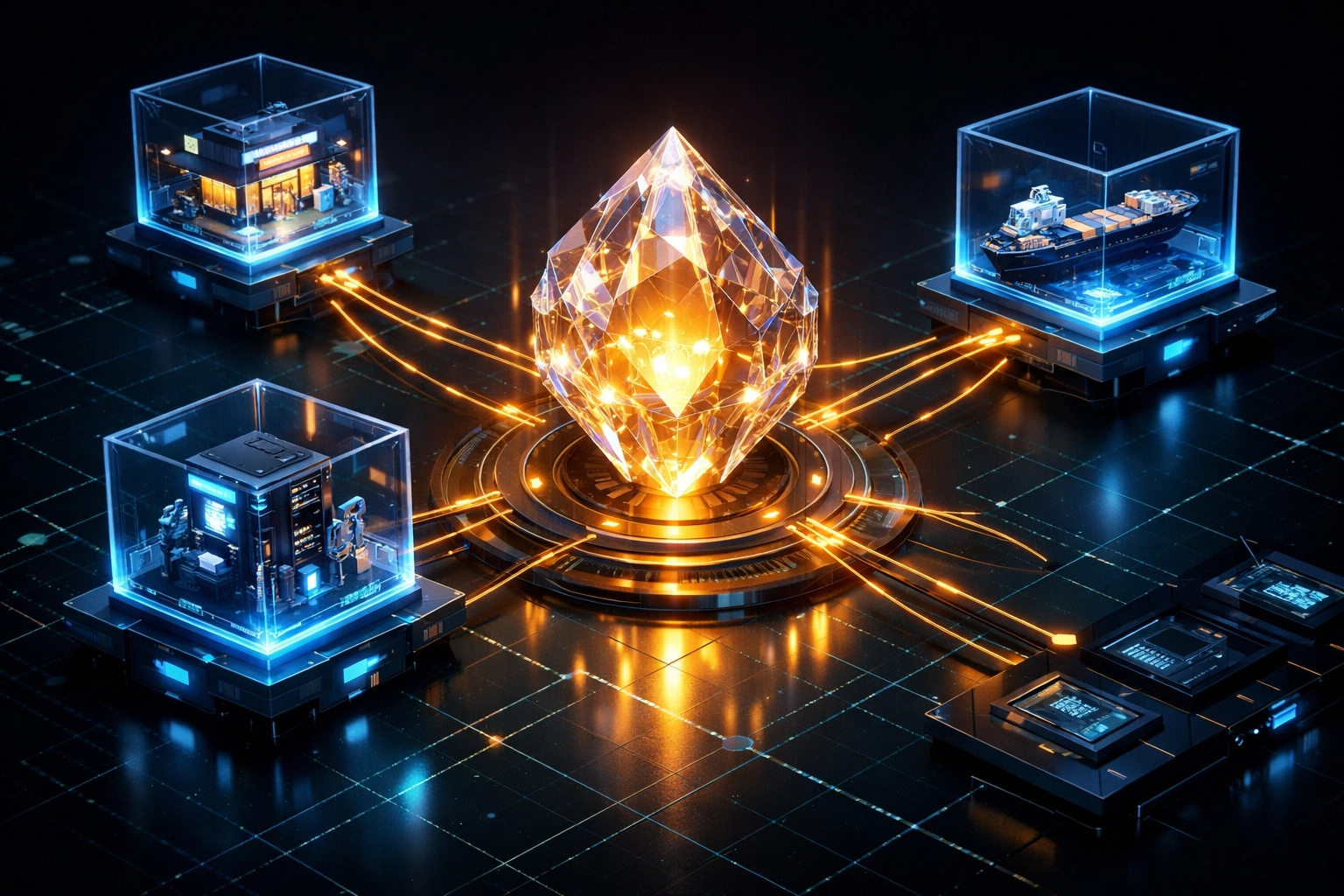 Secure Larecoin enterprise wallet structure managing global liquidity through master and sub-wallet transaction nodes.