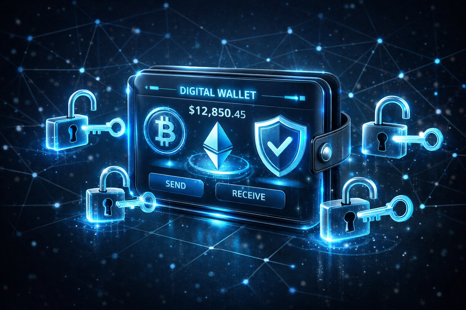 Self-custody crypto wallet with secure key control for Web3 payments