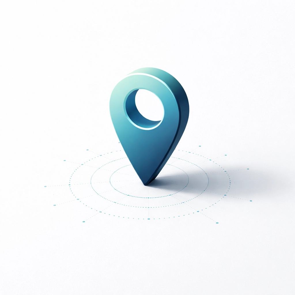 Minimalist map pin icon representing local citation signals for better local SEO and lead generation.