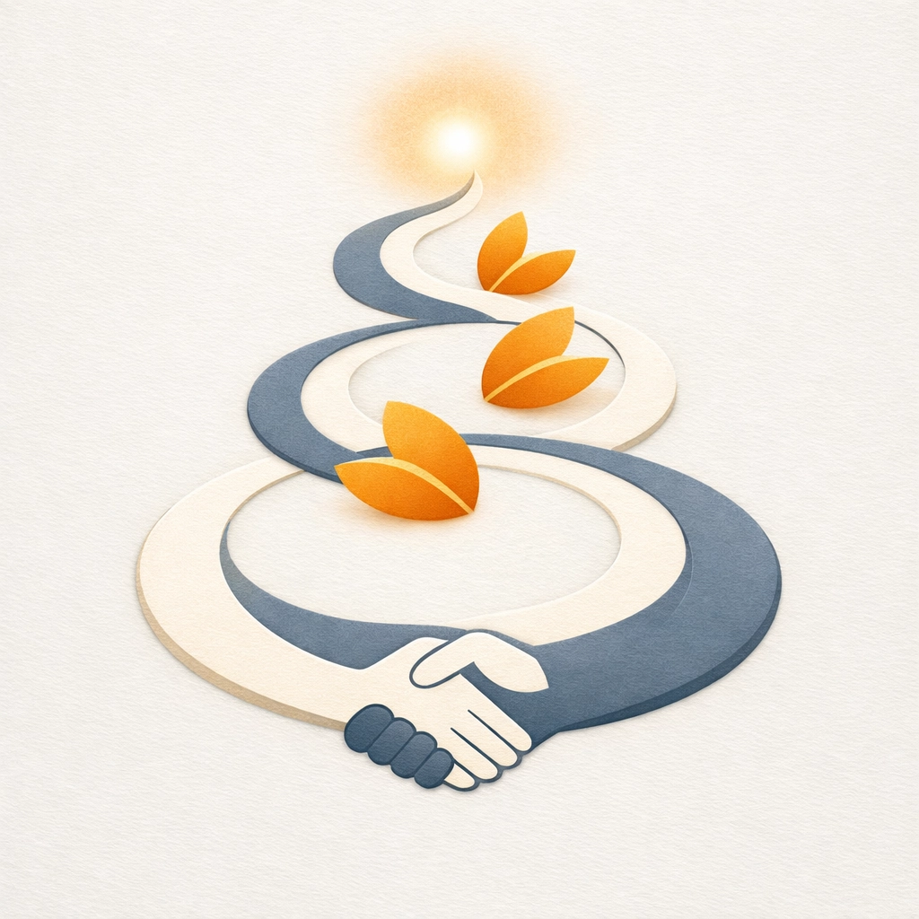 Graphic illustration of a legal roadmap for a smooth and organized Connecticut surrogacy journey.