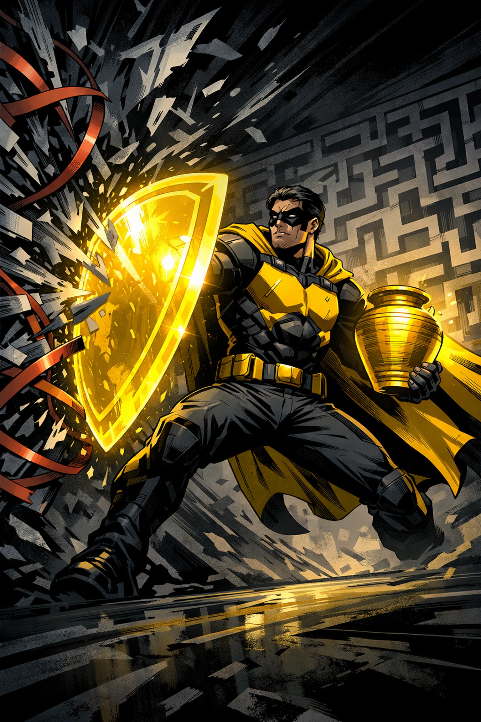 Hero character protecting brand profits and recovering revenue during an Amazon reimbursement audit.