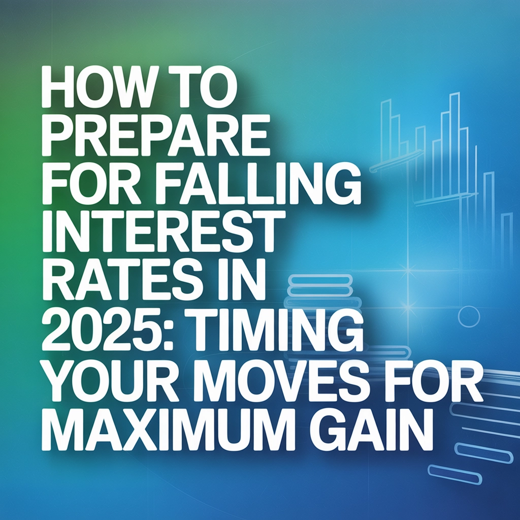 How to Prepare for Falling Interest Rates in 2025: Timing Your Moves for Maximum Gain