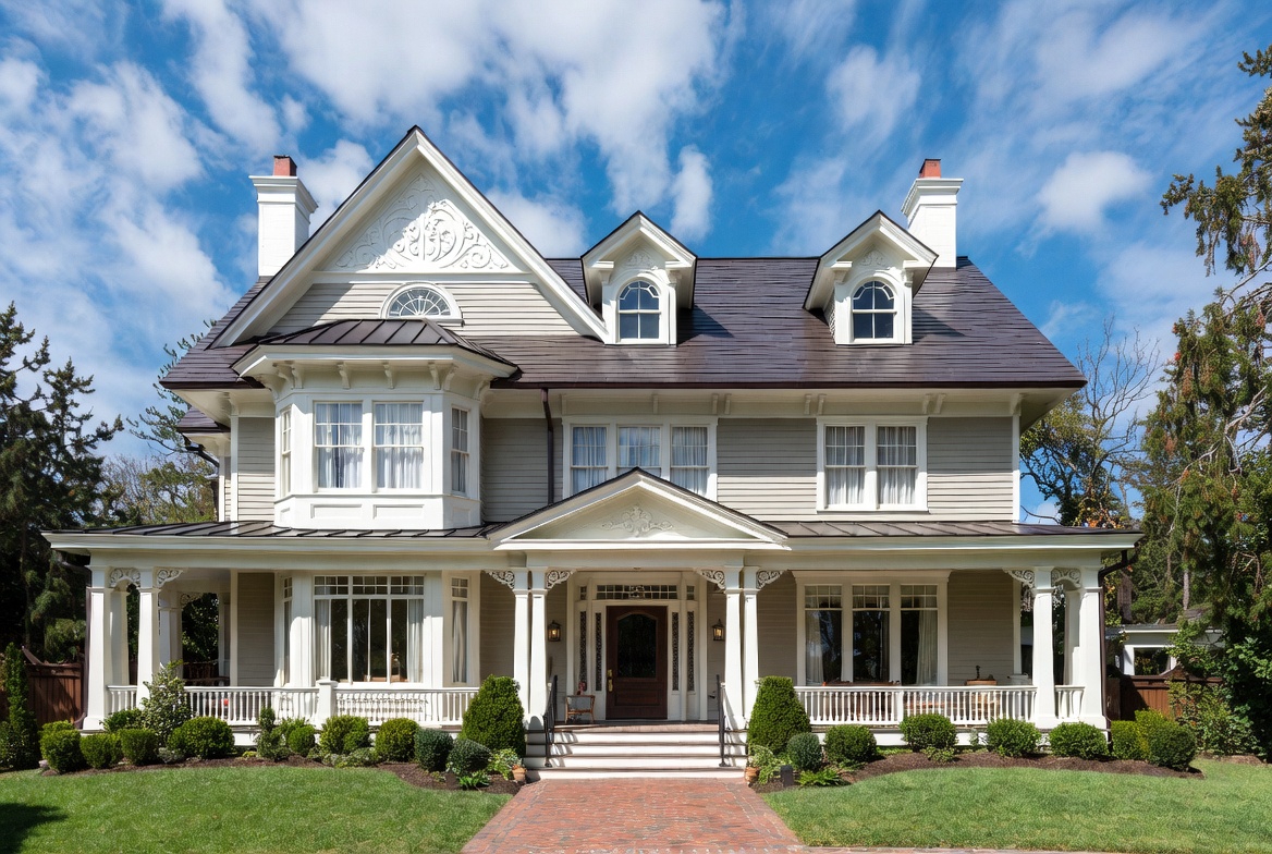 Two-story traditional single-family home