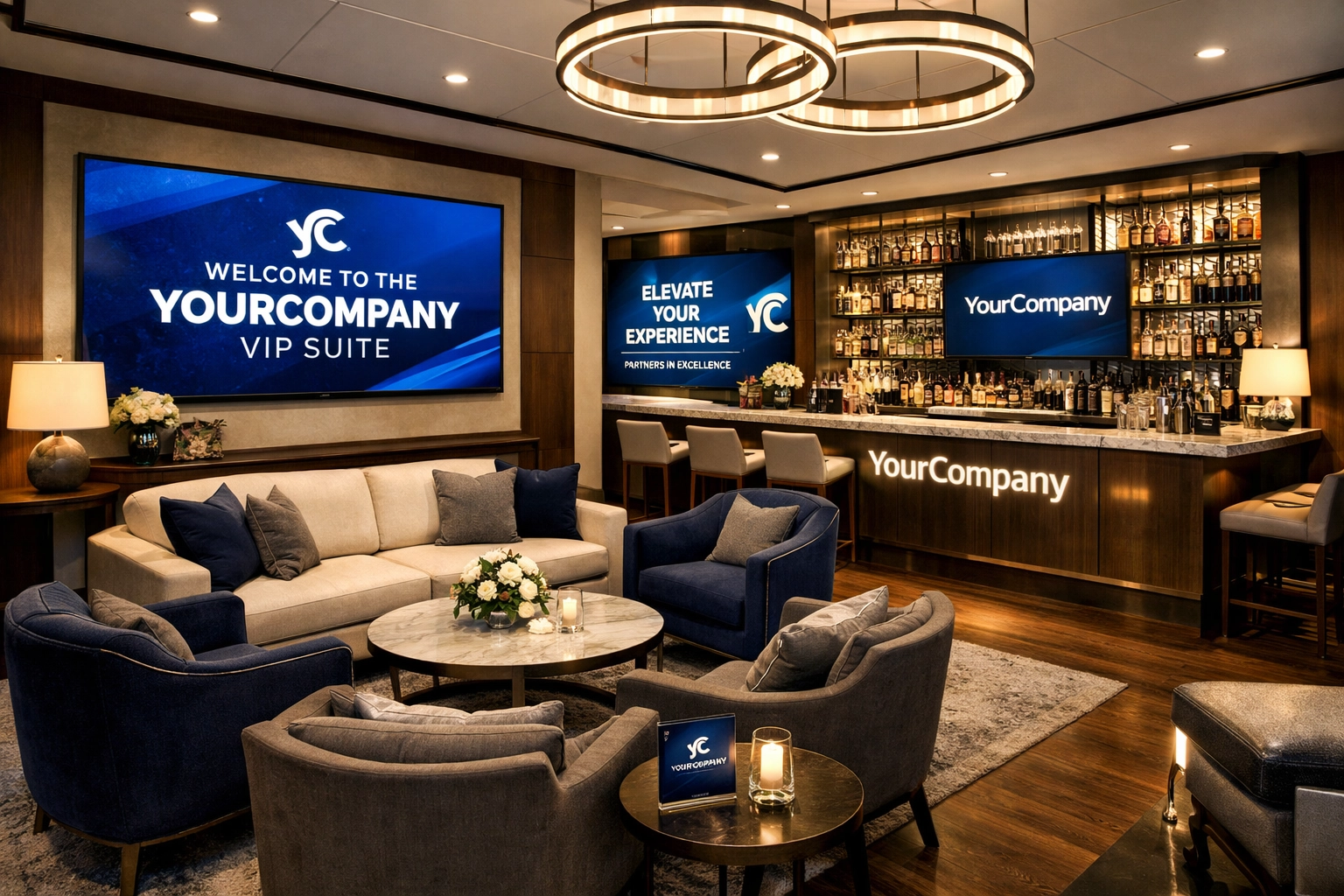 PRESS RELEASE: Super Bowl Brand Visibility Secrets Revealed: What Top CEOs Know About Turning VIP Hospitality Into Million-Dollar Business Opportunities Customized VIP hospitality suite with branded corporate elements and premium amenities