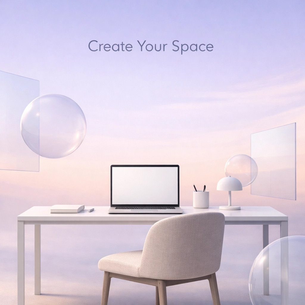 Serene workspace symbolizing high-achieving women overcoming people pleasing by reclaiming their personal boundaries.