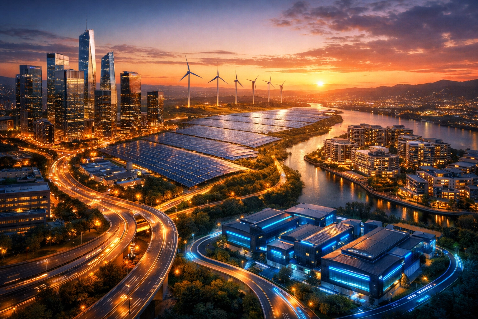 Alternative investment landscape featuring real estate, infrastructure, and interconnected asset classes