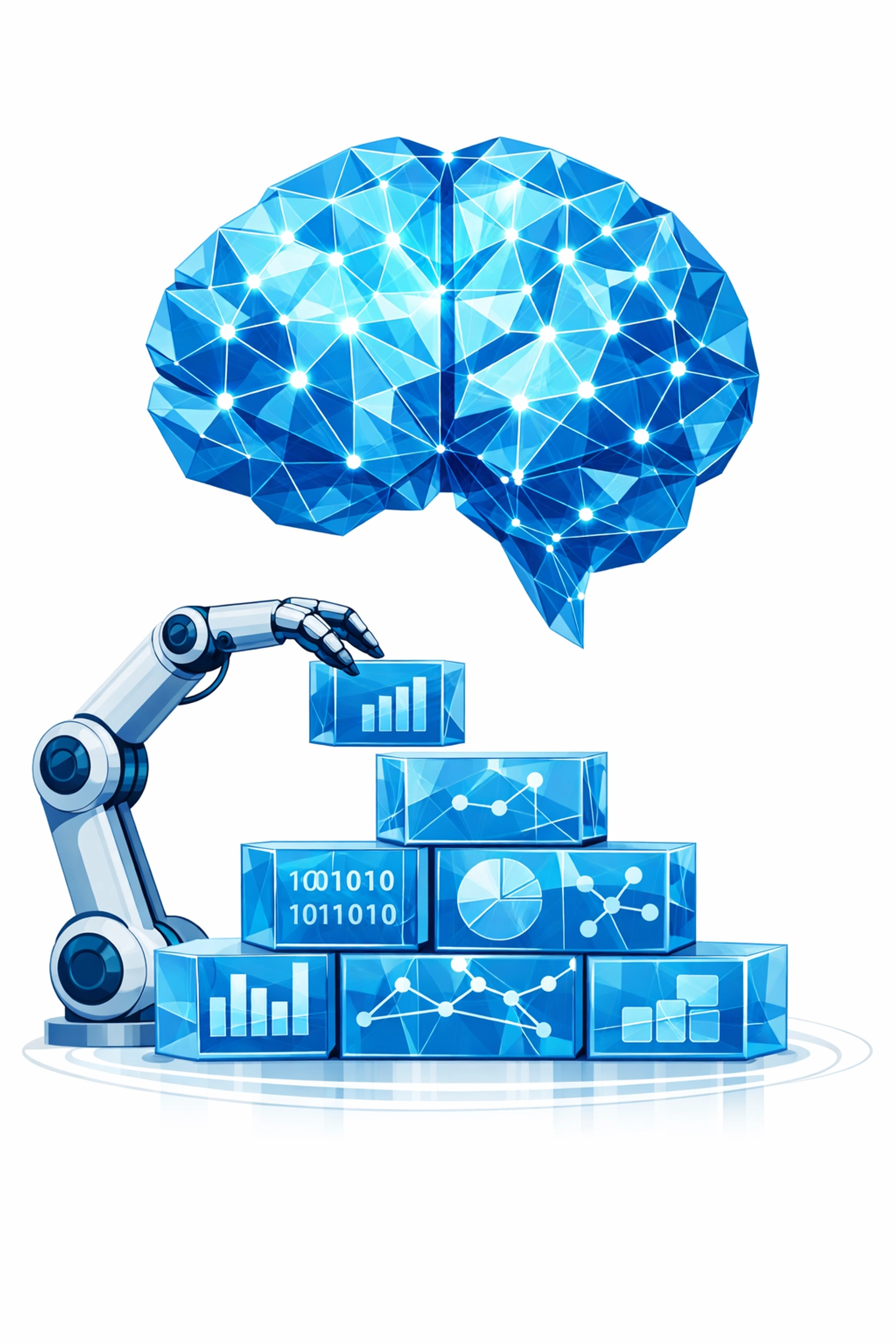 A professional graphic representing a strong data foundation for Google Ads Smart Bidding and AI