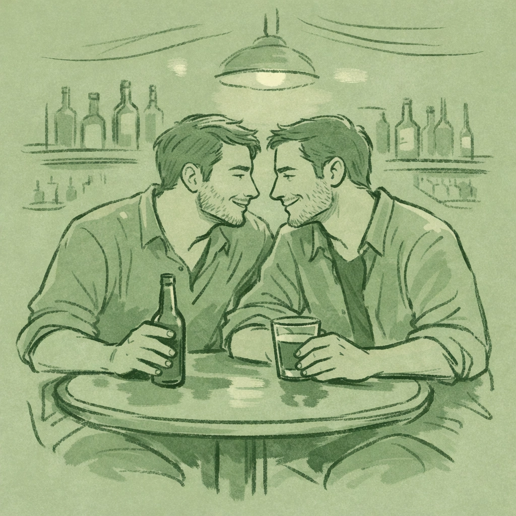 Gay men connect over drinks at authentic San Francisco dive bar community space