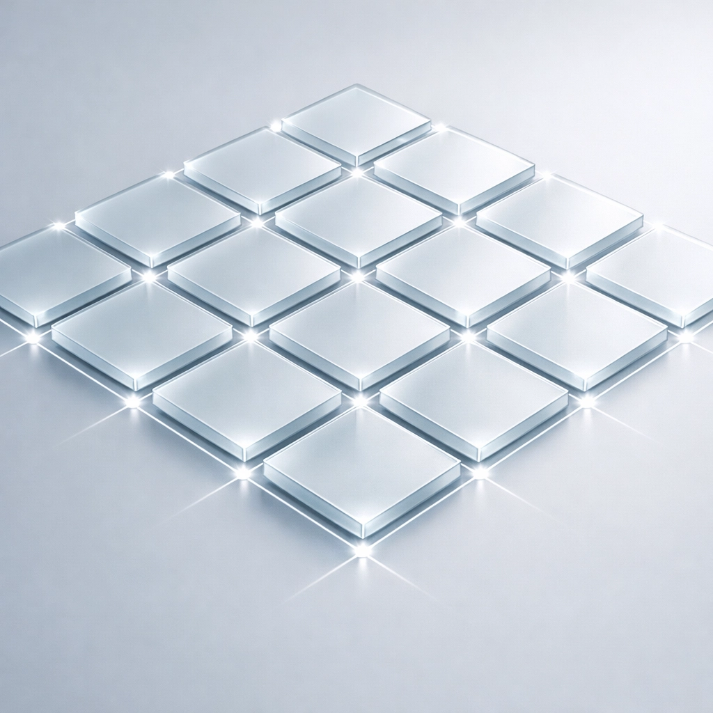 Symmetric digital grid representing organized local SEO directory listings for a chiropractic clinic.