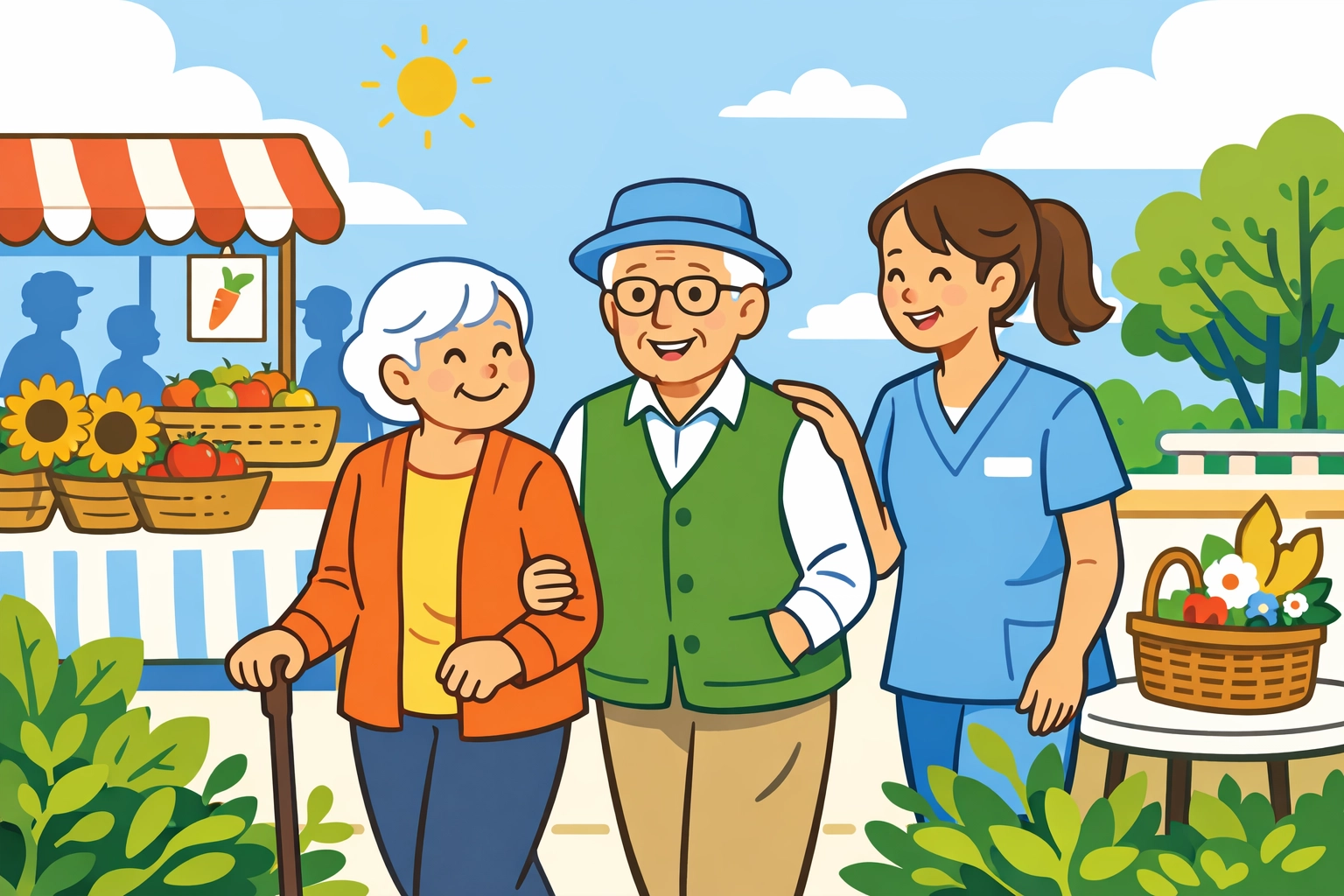 Companion care services helping seniors enjoy outdoor activities and social connection in Texas