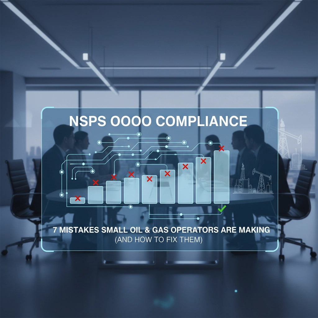 NSPS OOOO Compliance: 7 Mistakes Small Oil &amp; Gas Operators Are Making (And How to Fix Them)