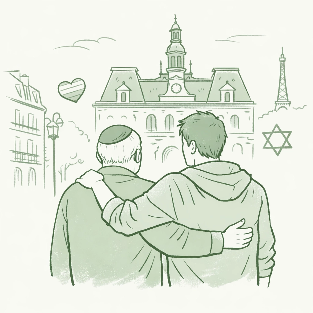 Intergenerational solidarity between gay and Jewish communities in Le Marais Paris