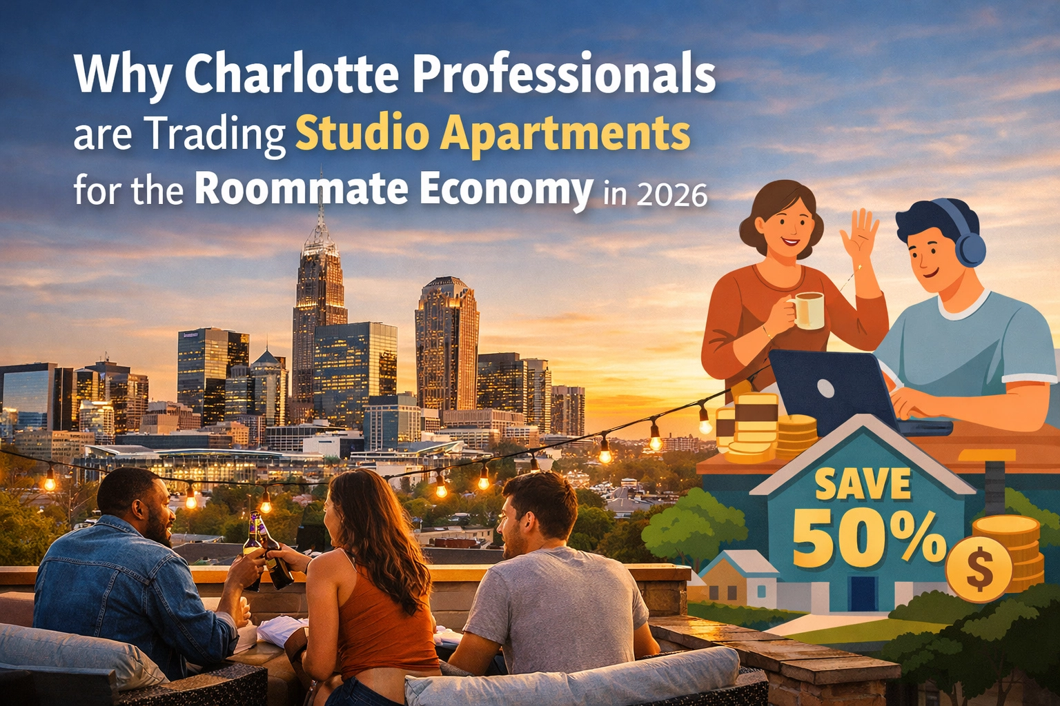 [HERO] Why Charlotte Professionals are Trading Studio Apartments for the Roommate Economy in 2026