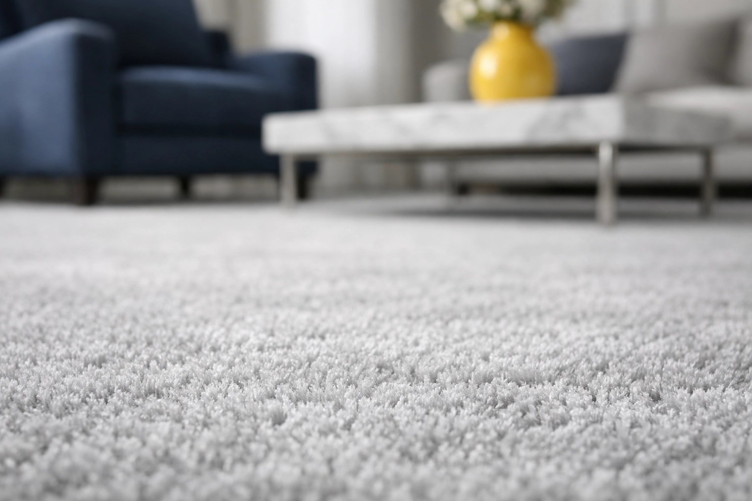 Well-maintained plush carpet in a Lancaster living room after expert floor cleaning service.