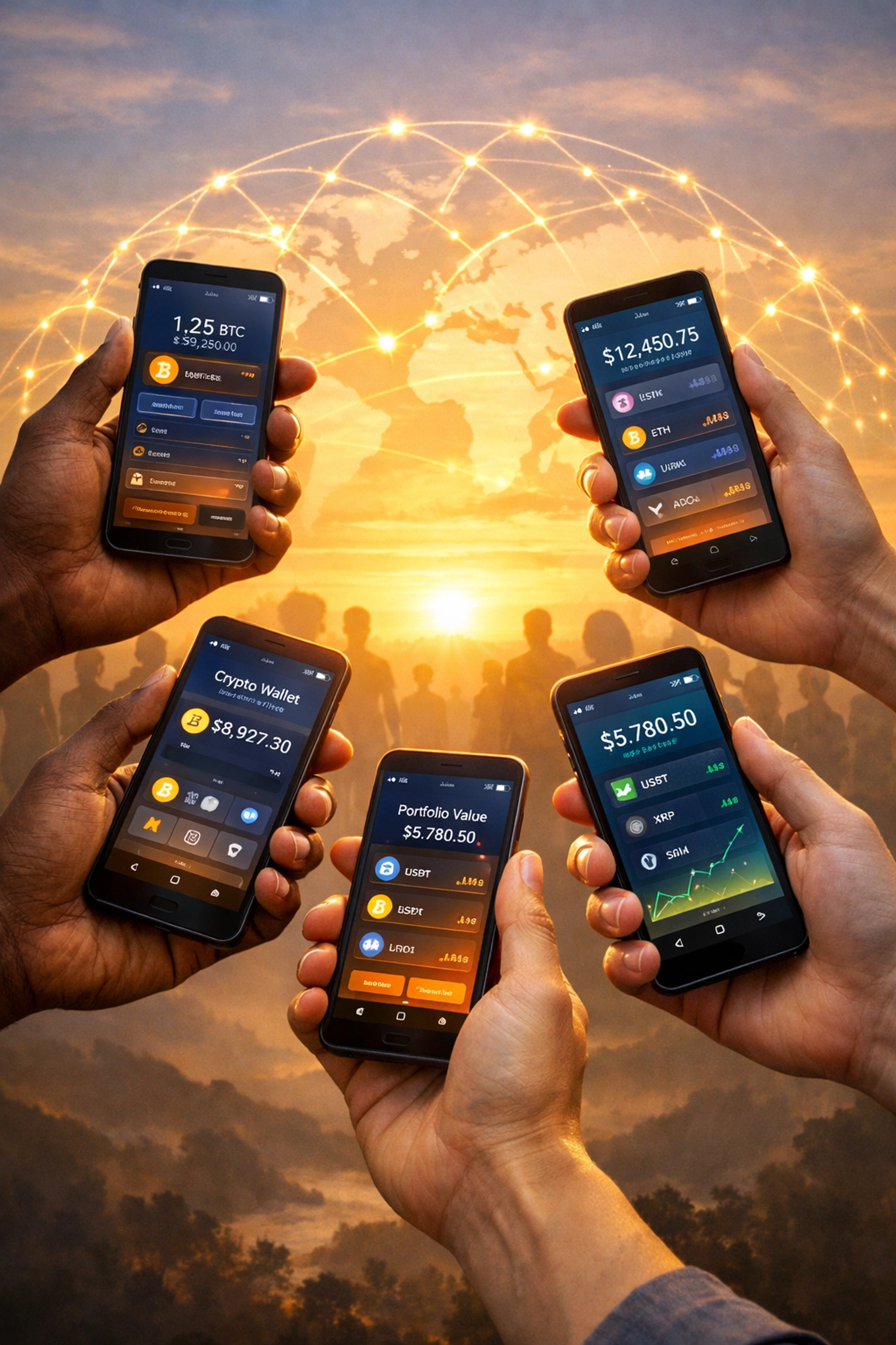 Global financial inclusion through Web3 cryptocurrency payments connecting unbanked populations