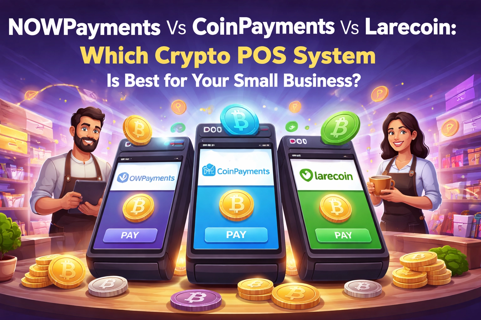 [HERO] NOWPayments Vs CoinPayments Vs Larecoin: Which Crypto POS System Is Best for Your Small Business?