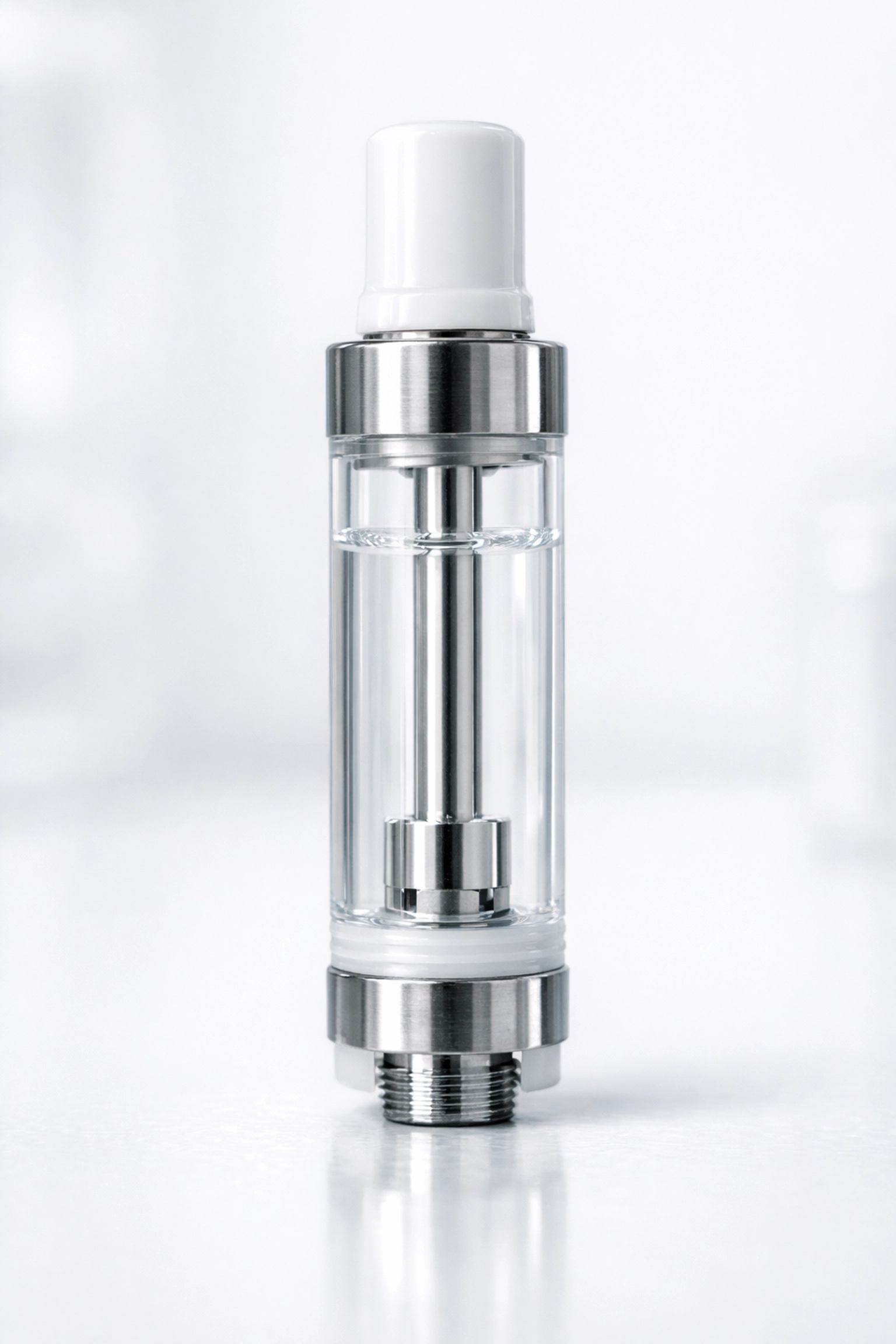 Clear 3ml glass cartridge containing reconstituted peptide liquid ready for pen loading.
