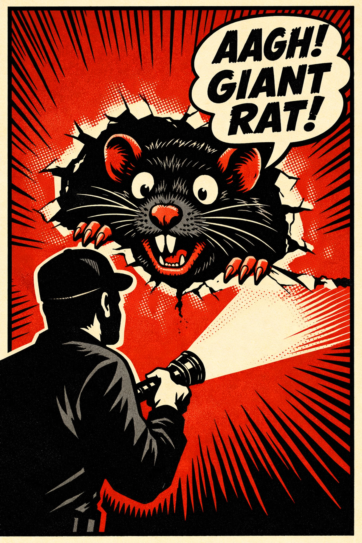 Expert rodent control in Sumiton, AL showing a Pest X technician investigating a rat infestation.