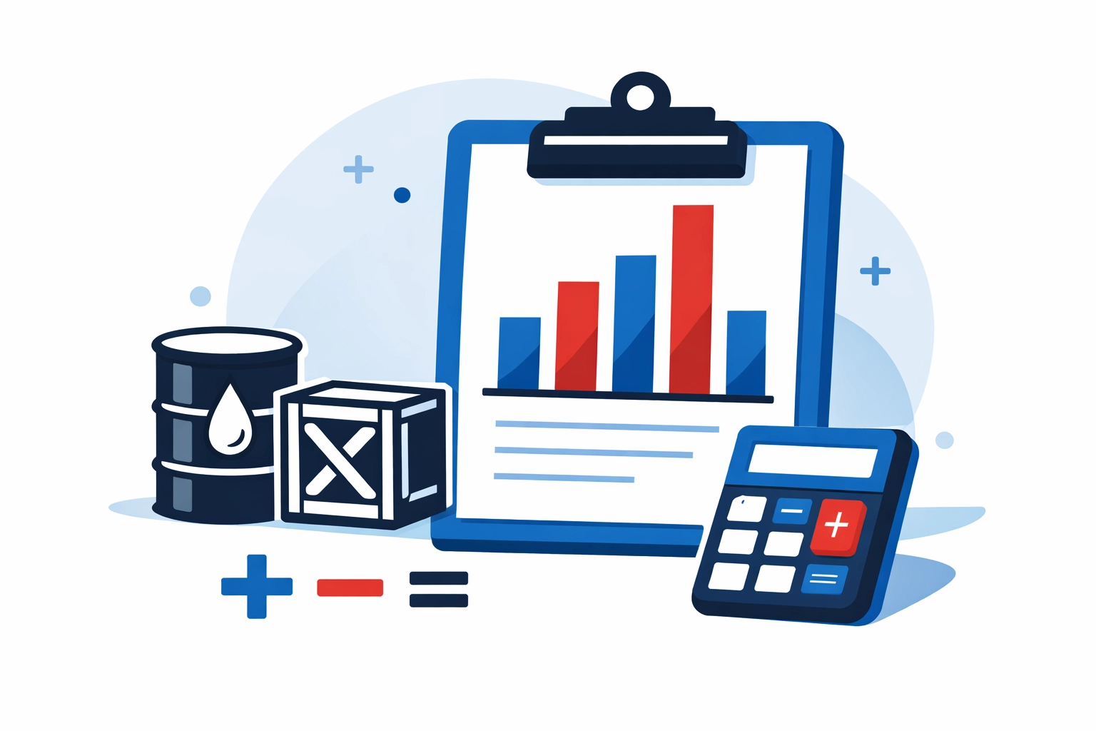 Graphic showing ADR point calculation for transport categories of chemicals and boxed dangerous goods.